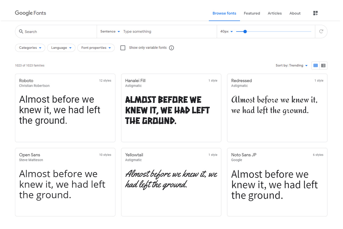 So how do I find good fonts?