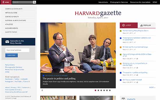Harvard Gazette